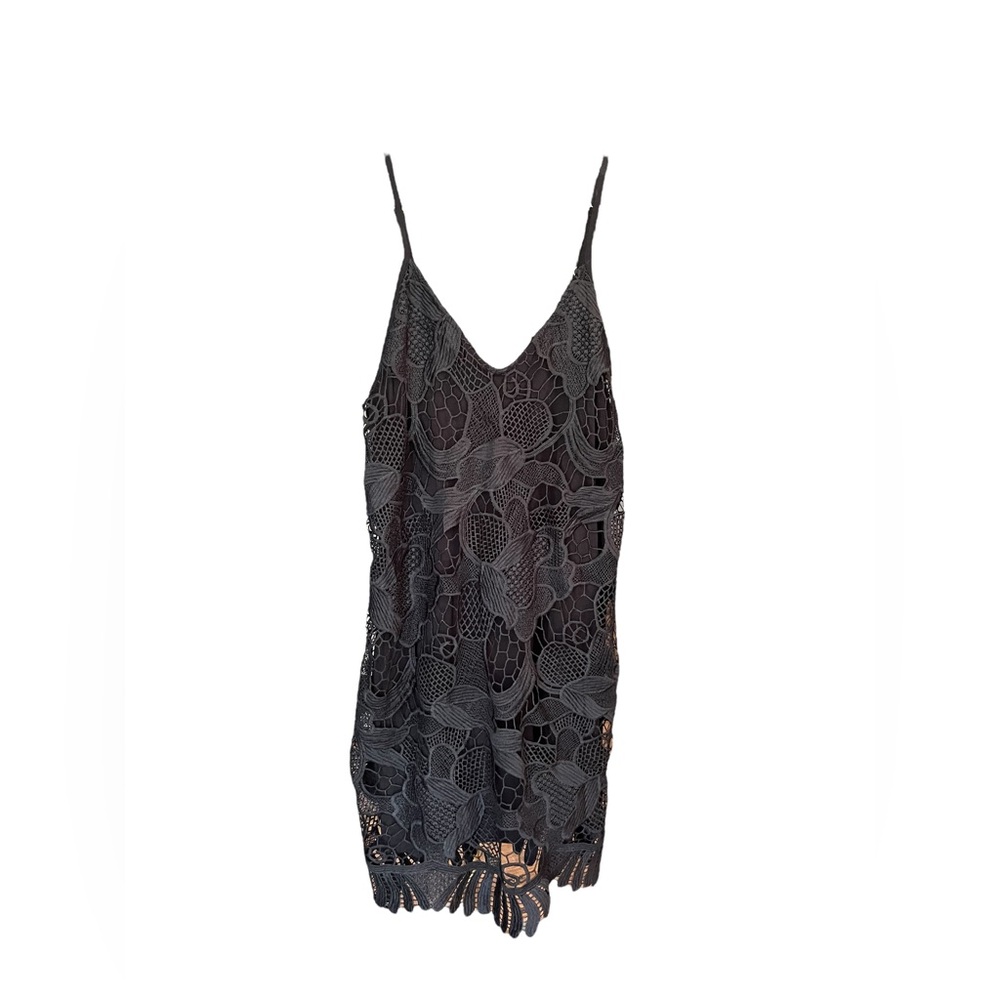 Express Black Lace Cocktail Dress Size M - Picture 2 of 5